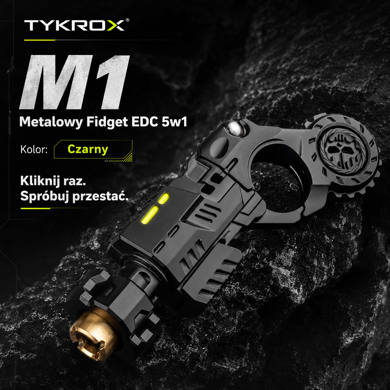 M1 - METALOWY FIDGET EDC 5W1